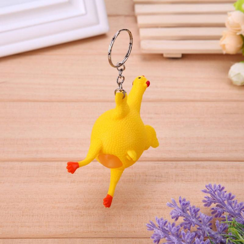 Egg Squirrel Keychain Creative Venting Decompression Tidy Funny Toy