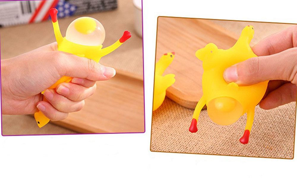 Egg Squirrel Keychain Creative Venting Decompression Tidy Funny Toy