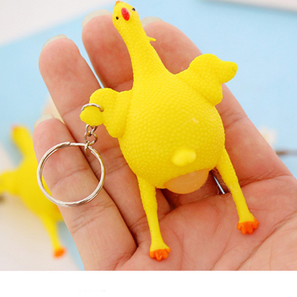 Egg Squirrel Keychain Creative Venting Decompression Tidy Funny Toy