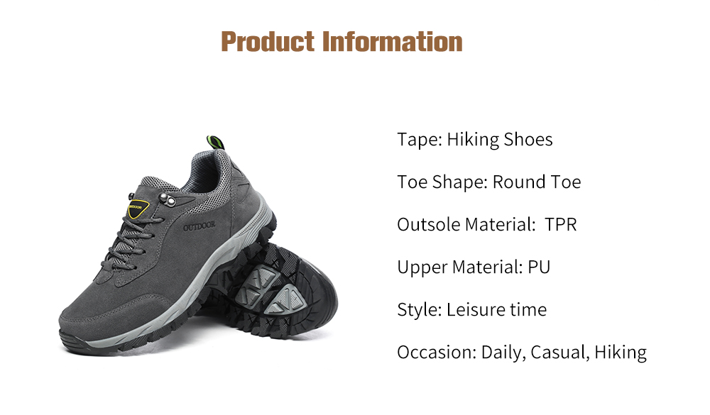 Outdoor Durable Classic Comfortable Anti-slip Hiking Shoes for Men