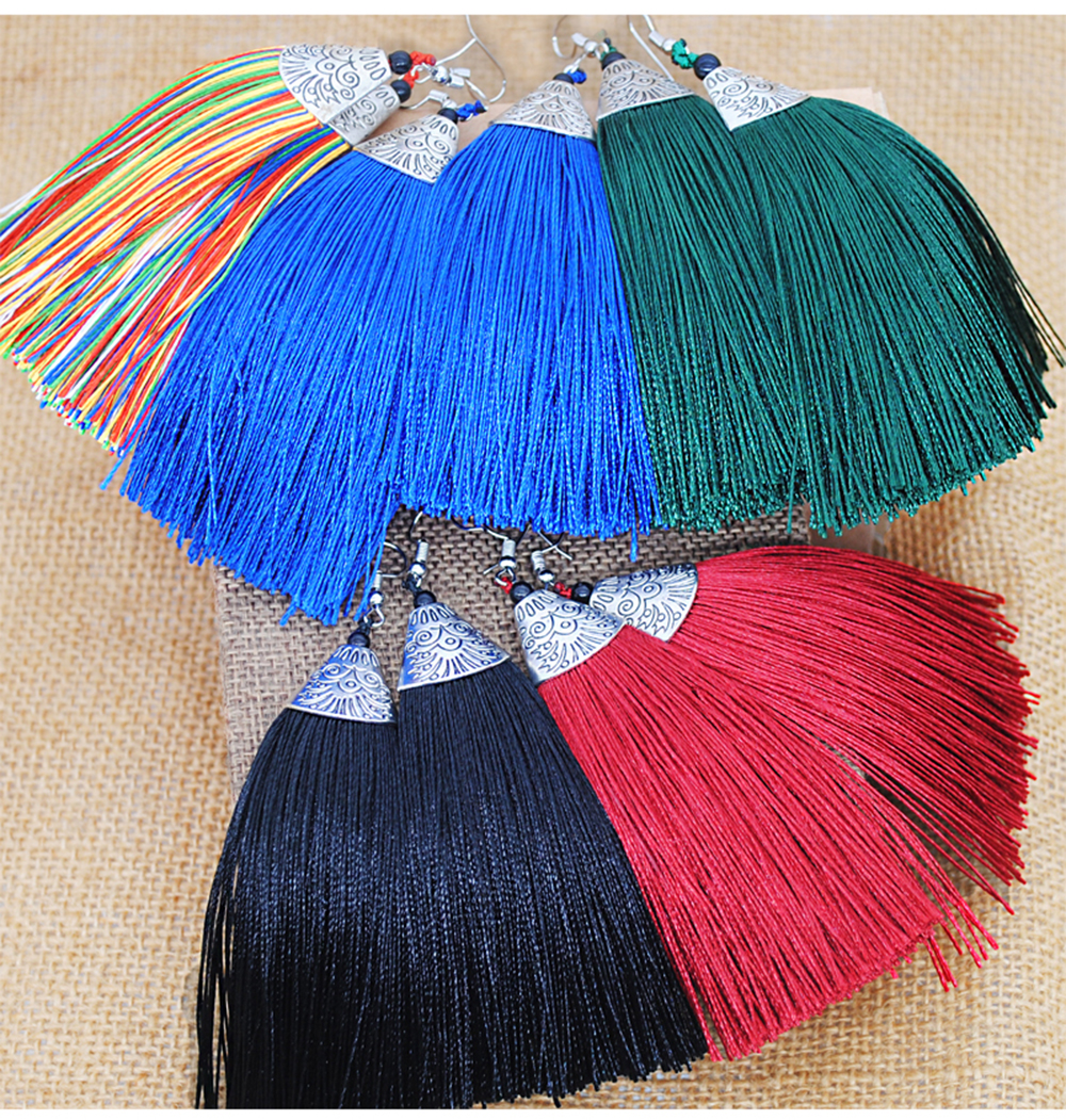 Tassels Pendant Elegant Earrings Accessory