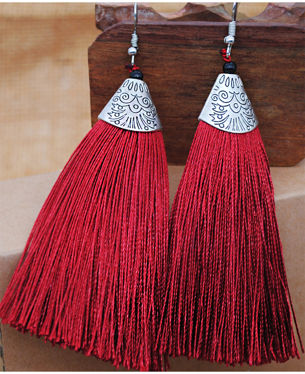 Tassels Pendant Elegant Earrings Accessory