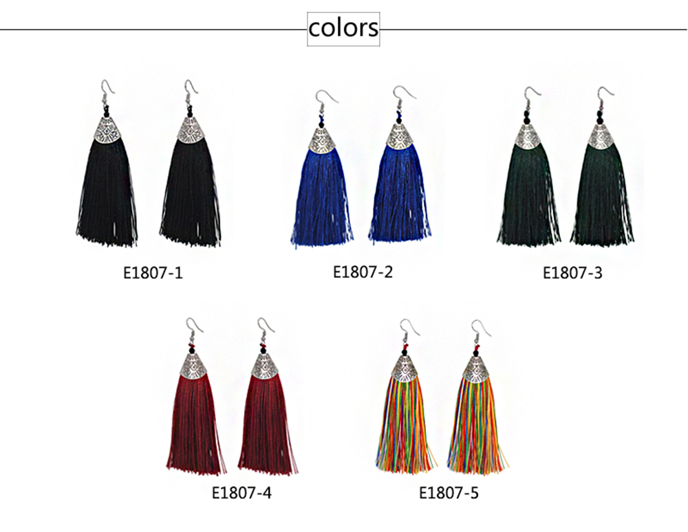 Tassels Pendant Elegant Earrings Accessory