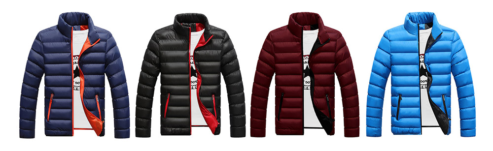 Men Warm Jacket Cotton Winter Padded Coat Classic Style