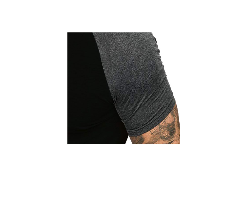 Men'S Short Sleeved Shoulder Sleeves Fashion Short Sleeved T-Shirt