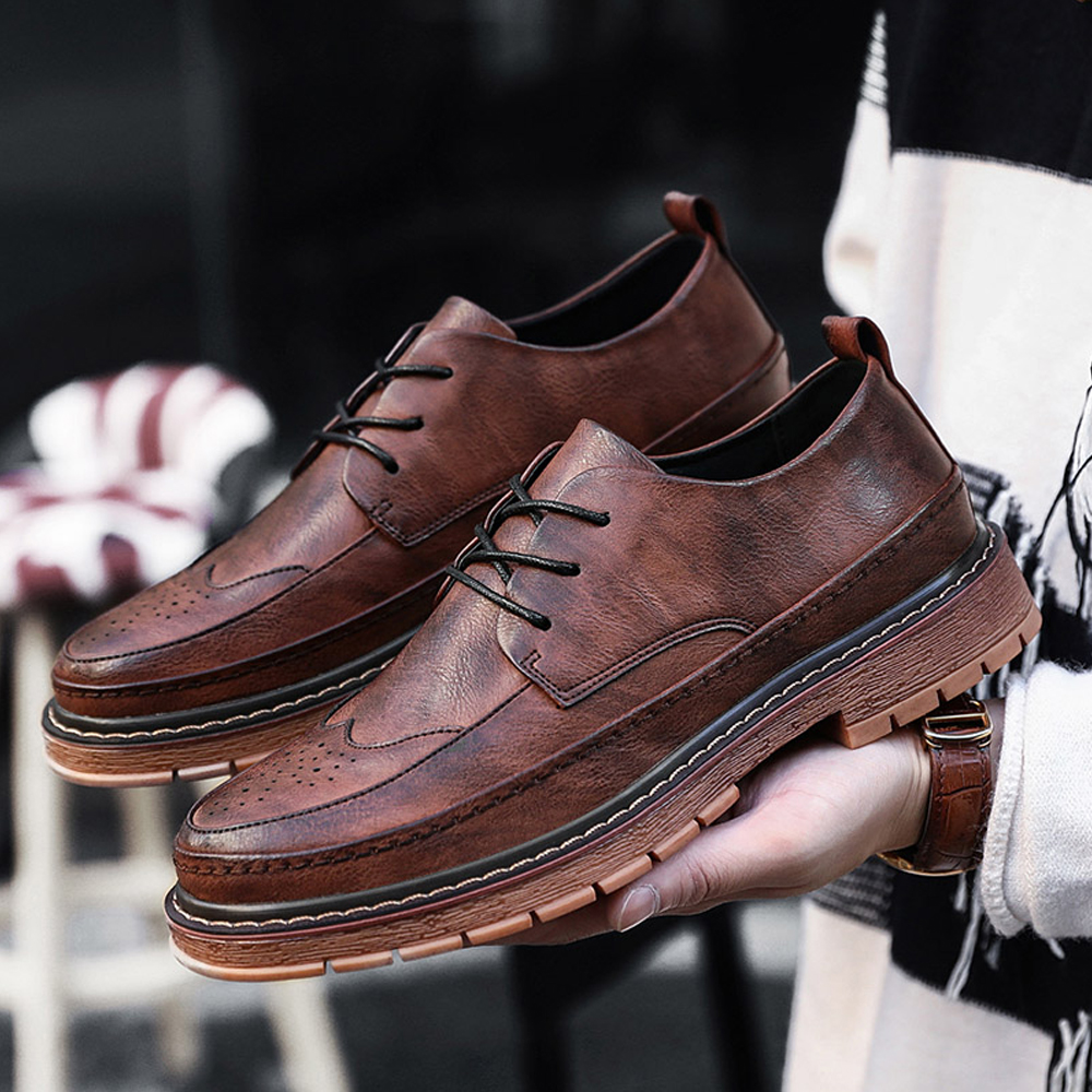 Autumn Winter New Vintage Shoes Men'S Casual Shoes