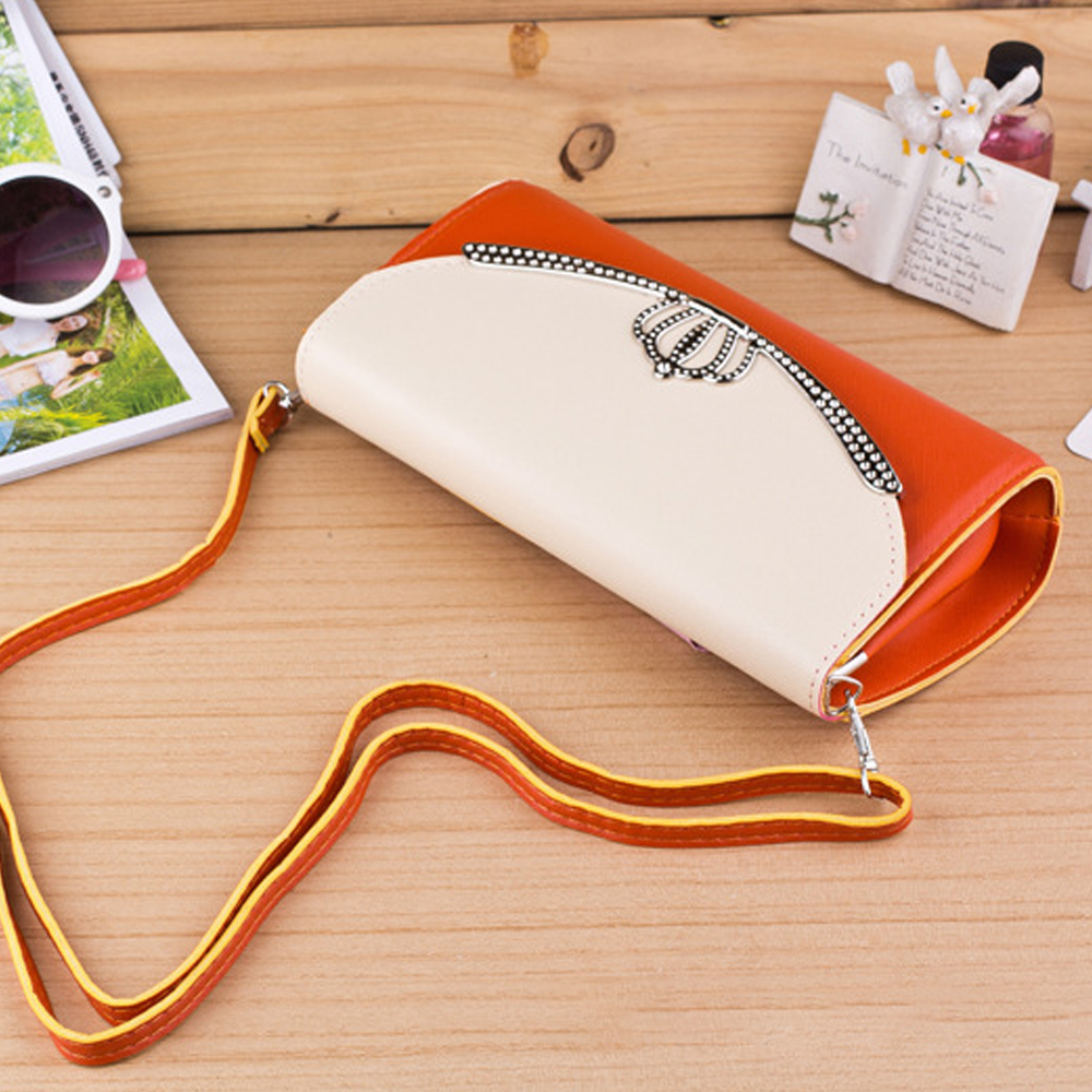 New Ladies Diagonal Bag Crown Color Matching Handbag Shoulder Bag