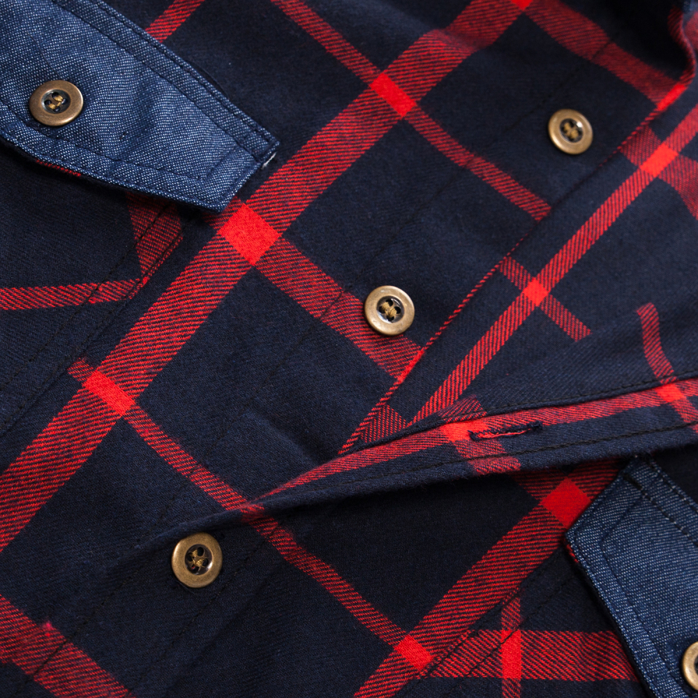 Men's New Long Sleeve Cotton Plaid Casual Fashion Shirt