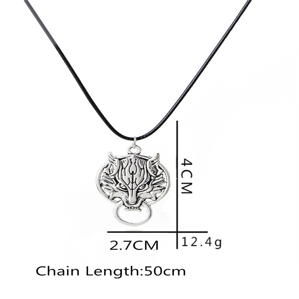 Fashion Men's Wolf Head Necklace