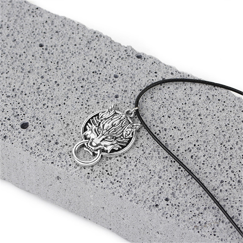 Fashion Men's Wolf Head Necklace