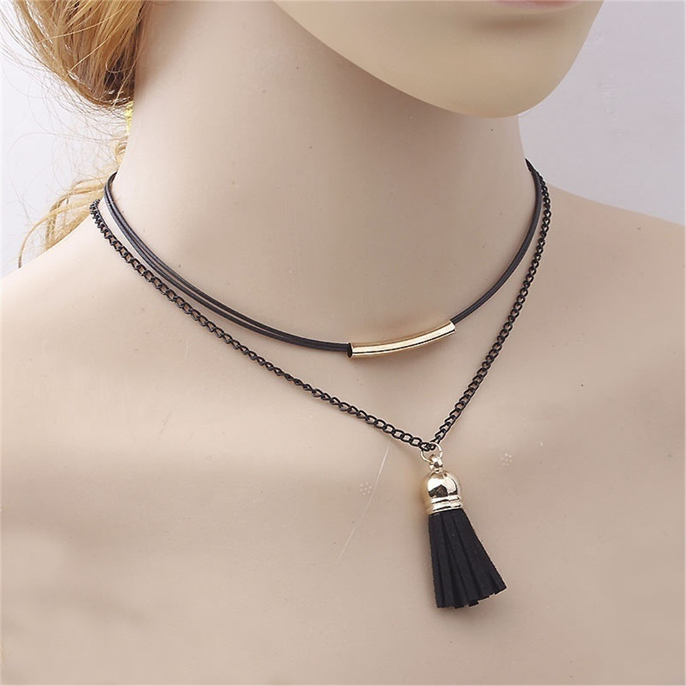 Fashion Baitao Women's Double Elbow Necklace