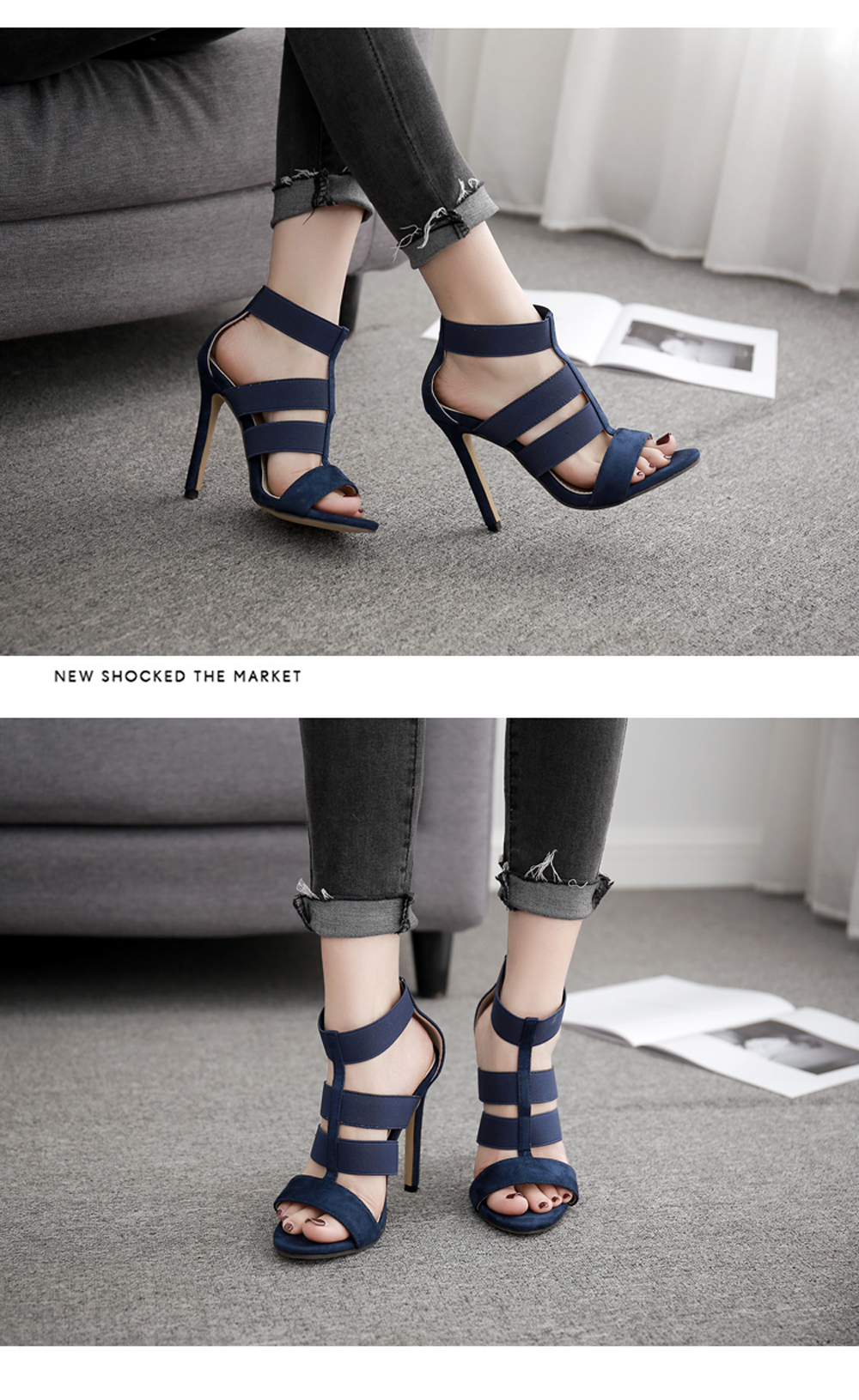 Women's Stiletto Sandals Sexy High Heels