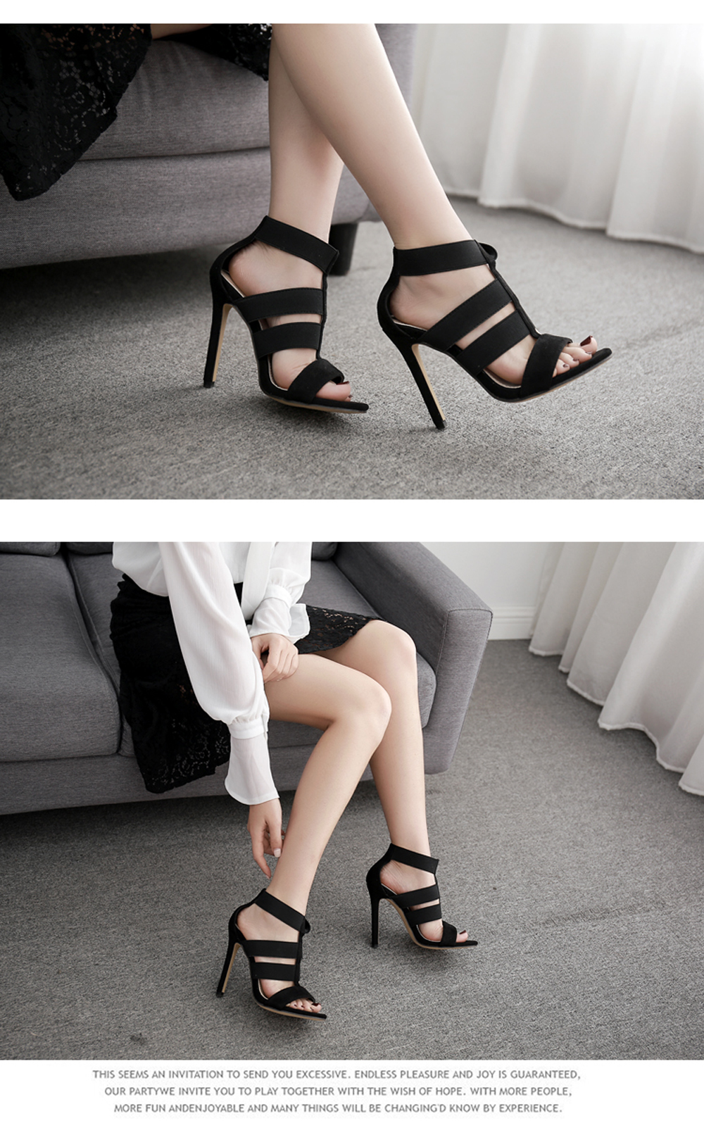 Women's Stiletto Sandals Sexy High Heels