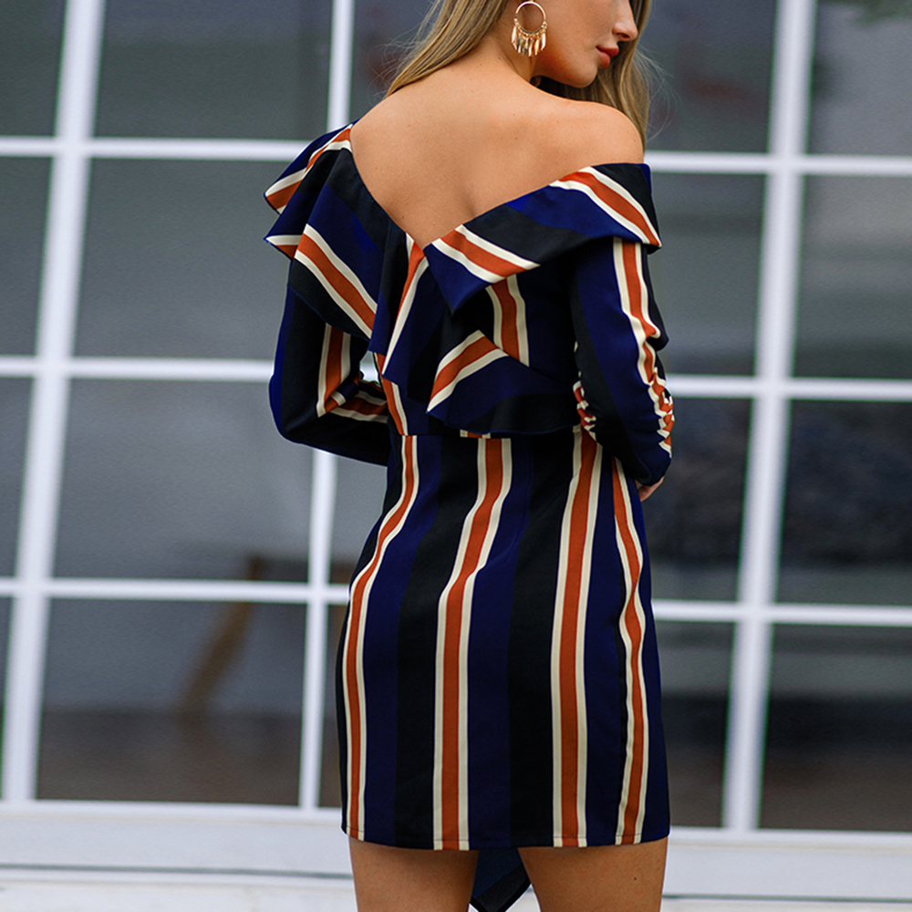 2019 Spring Striped Fashion Dress