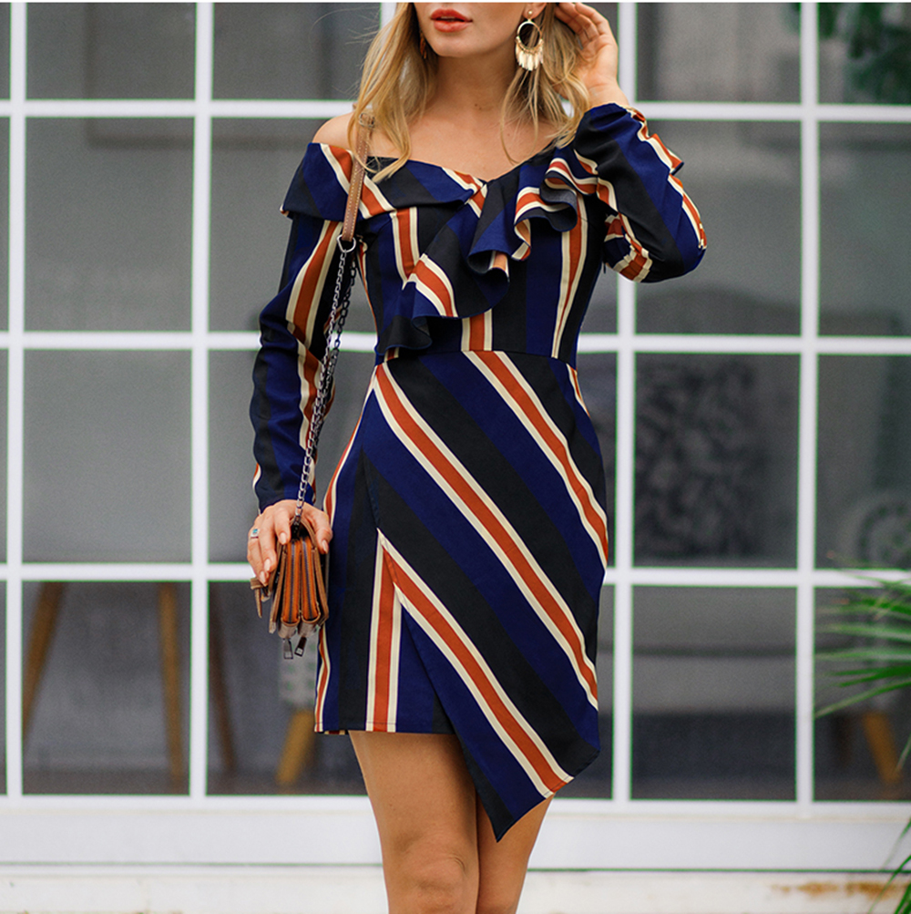 2019 Spring Striped Fashion Dress