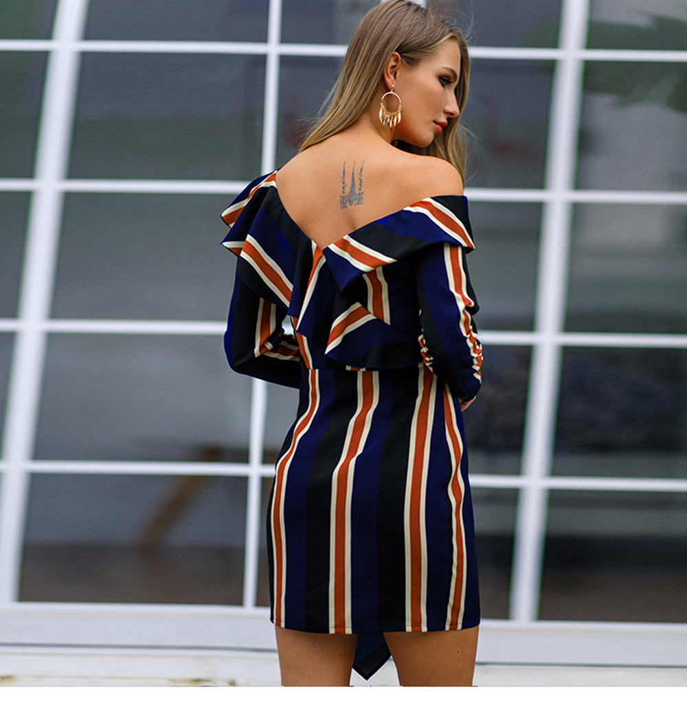 2019 Spring Striped Fashion Dress