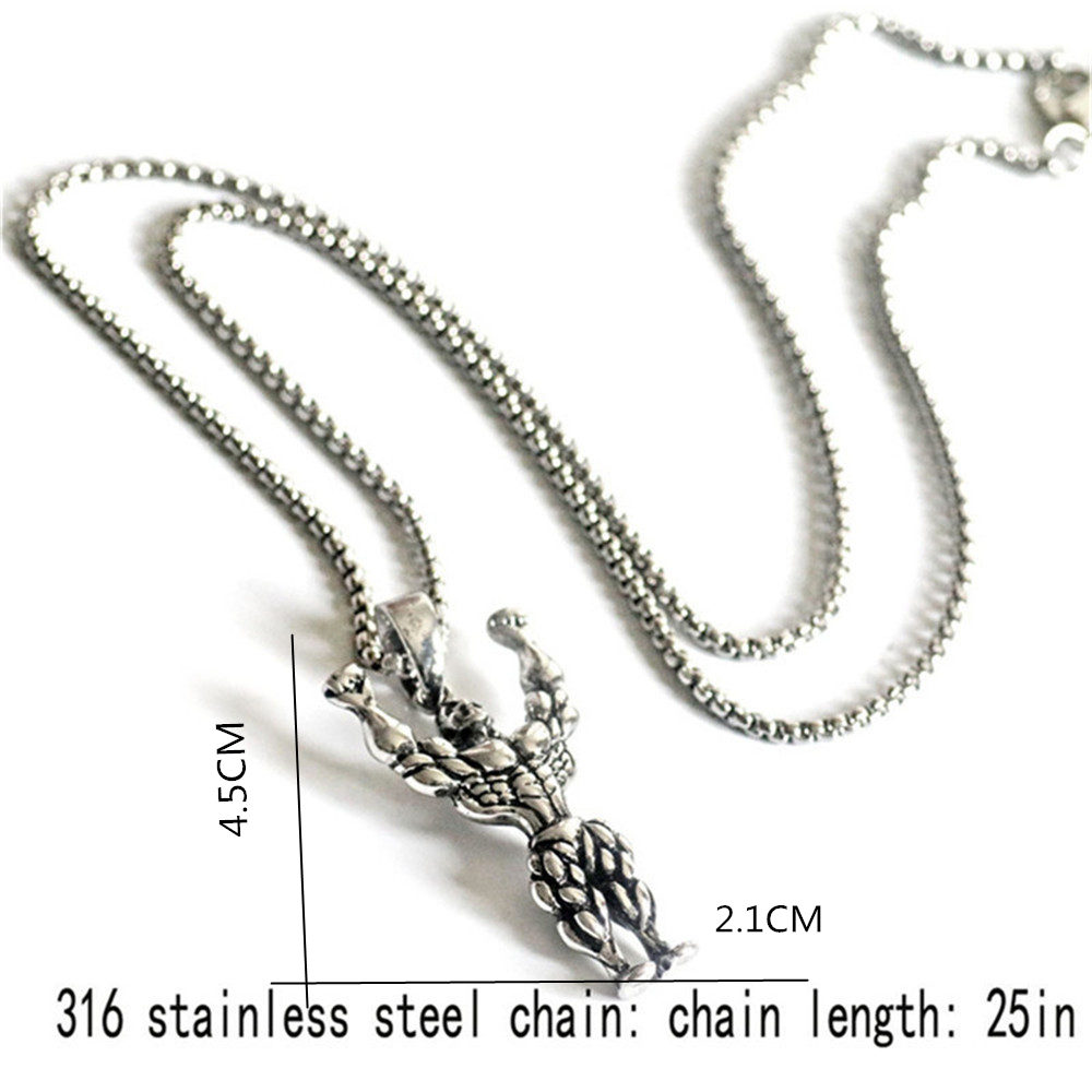 Street Trendy Society Men Fitness Hanging Necklace