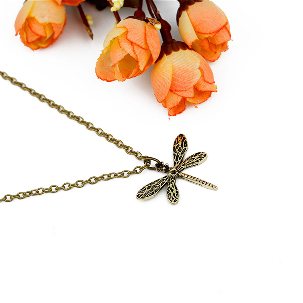 Ladies Creative Dragonfly Shaping Alloy Necklace