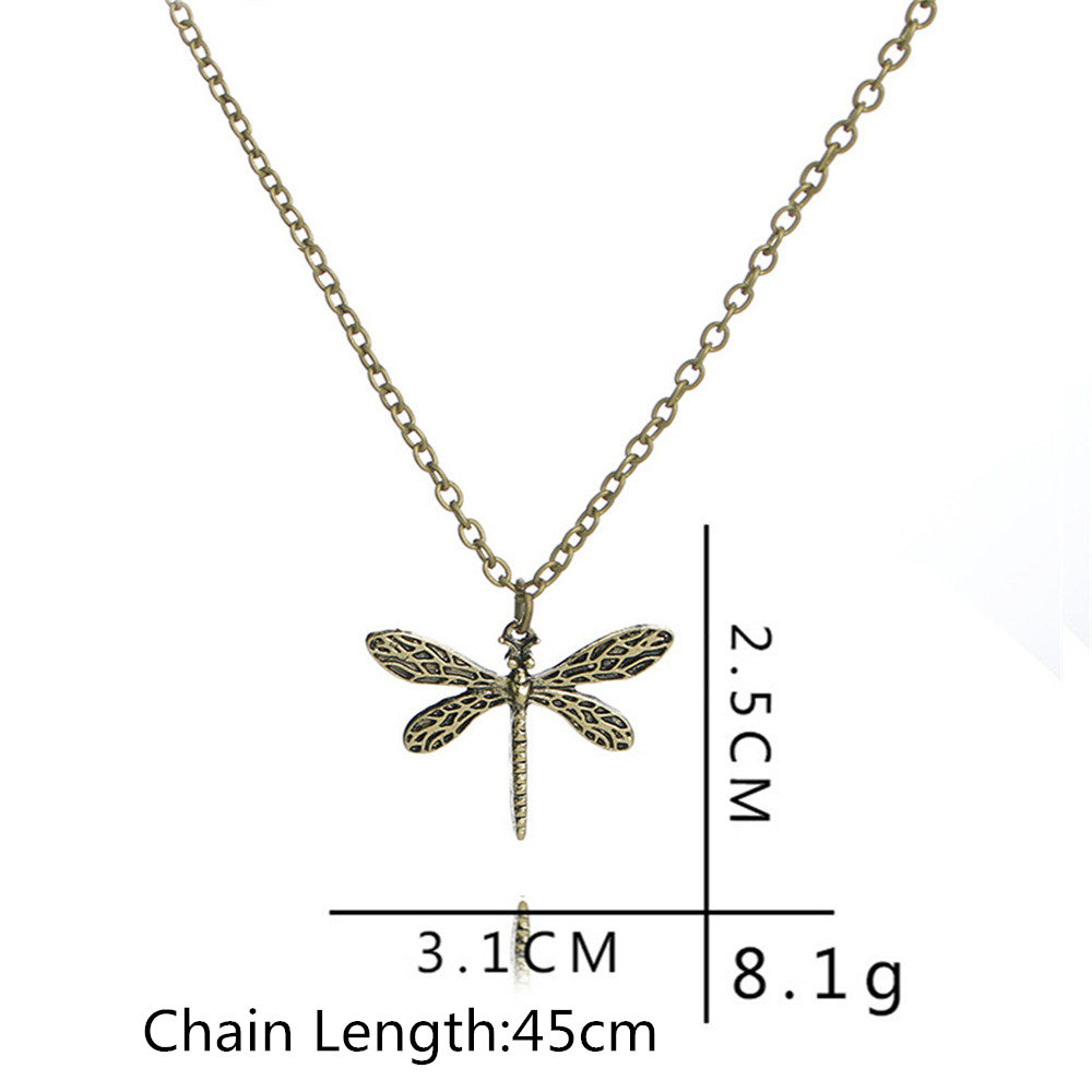Ladies Creative Dragonfly Shaping Alloy Necklace