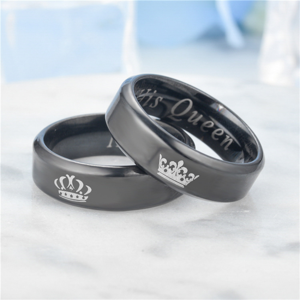 The New Her King His Queen Fashion Couple Ring