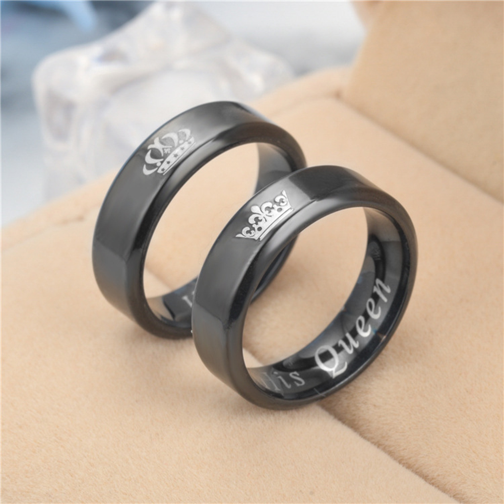 The New Her King His Queen Fashion Couple Ring