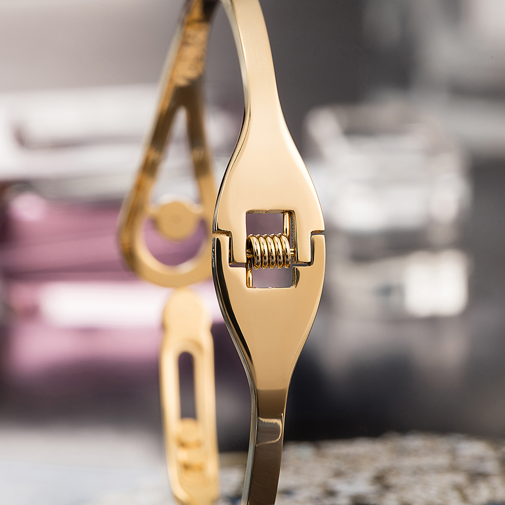 Fashion Drill-inlaid Stainle Bracelet Women Anti-allergy Titanium Steel Bracelet