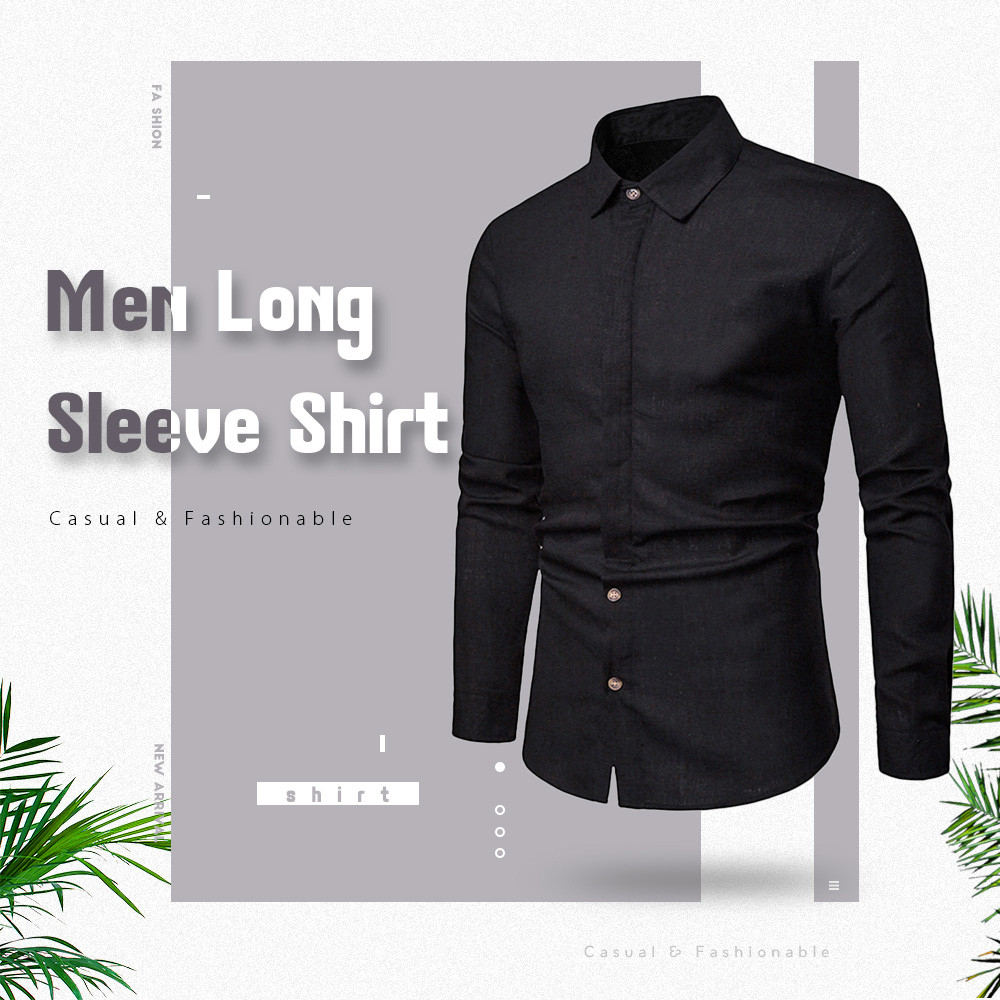 Solid Hem Curved Breathable Long Sleeve Shirt