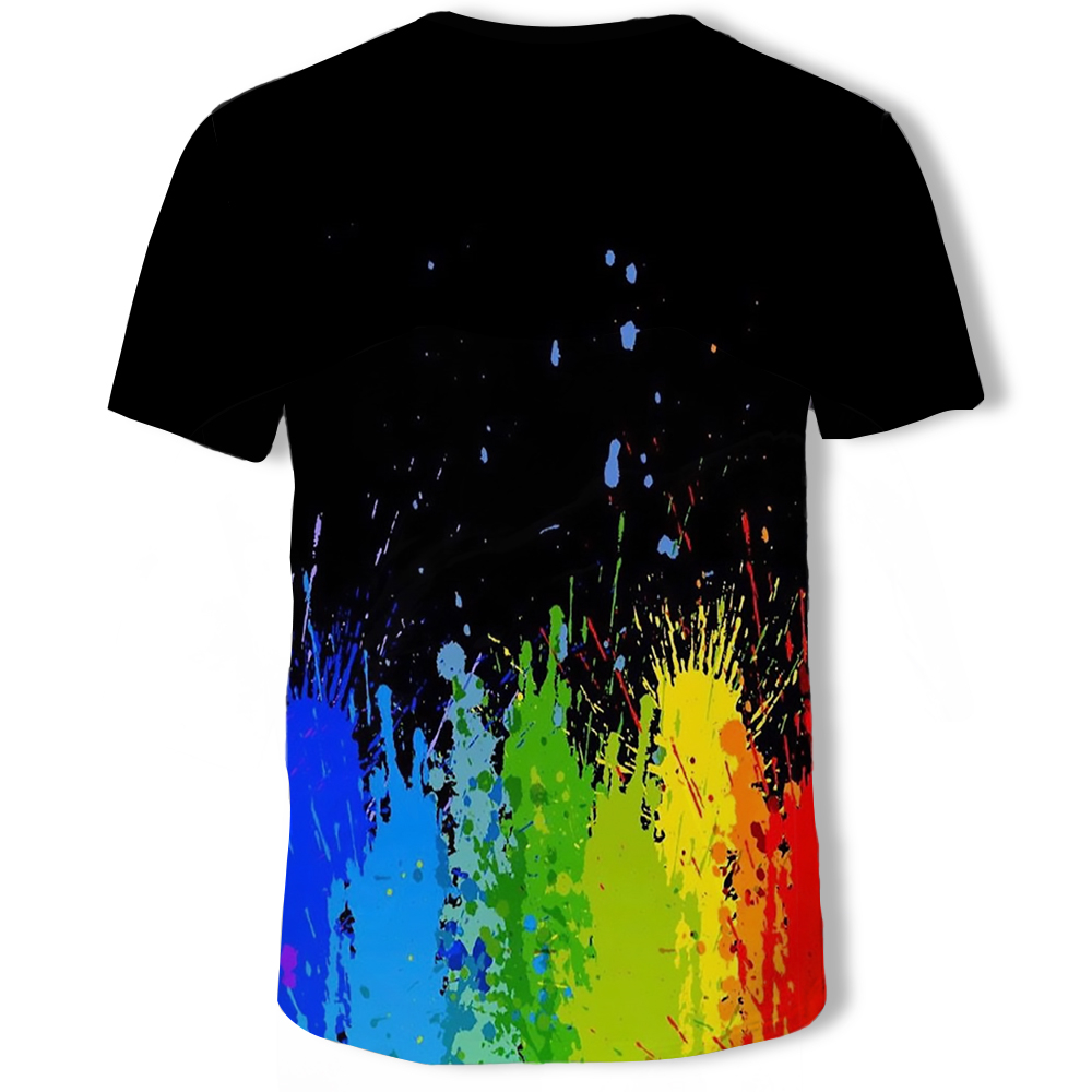 3D Summer Fashion Splash Digital Printing Men's Short-Sleeved T-shirt