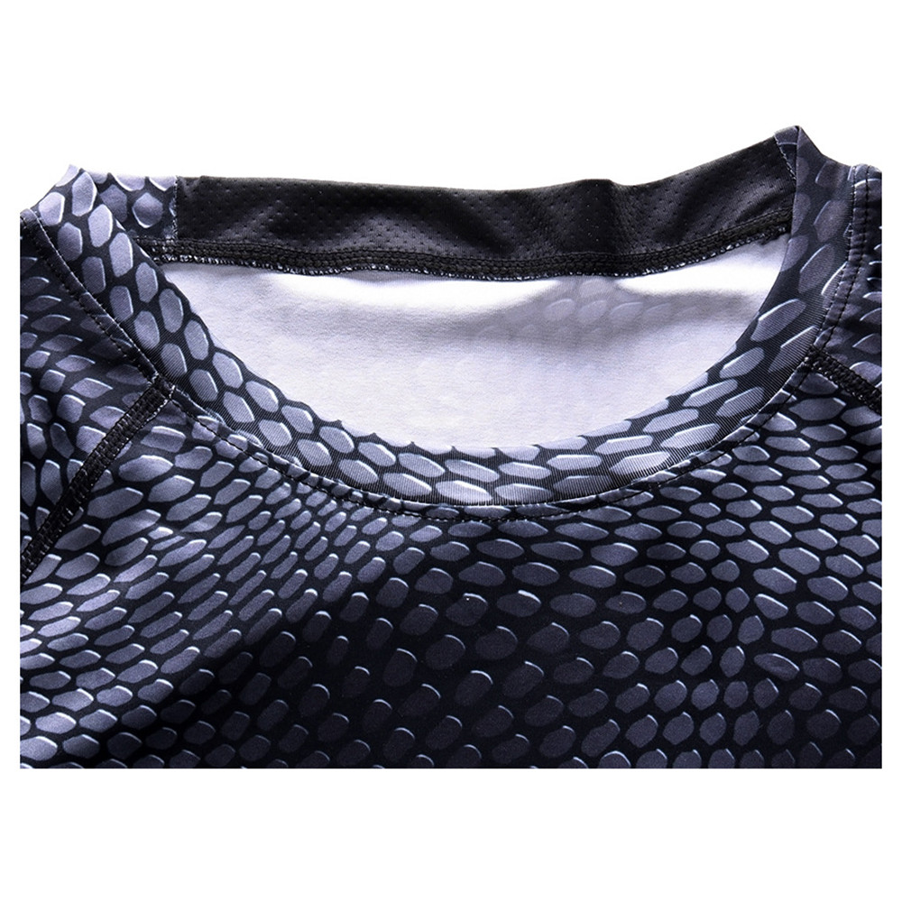 Snake Skin Baselayer Tights for Men Pants Shirts Fitness Running Cool Dry Tops