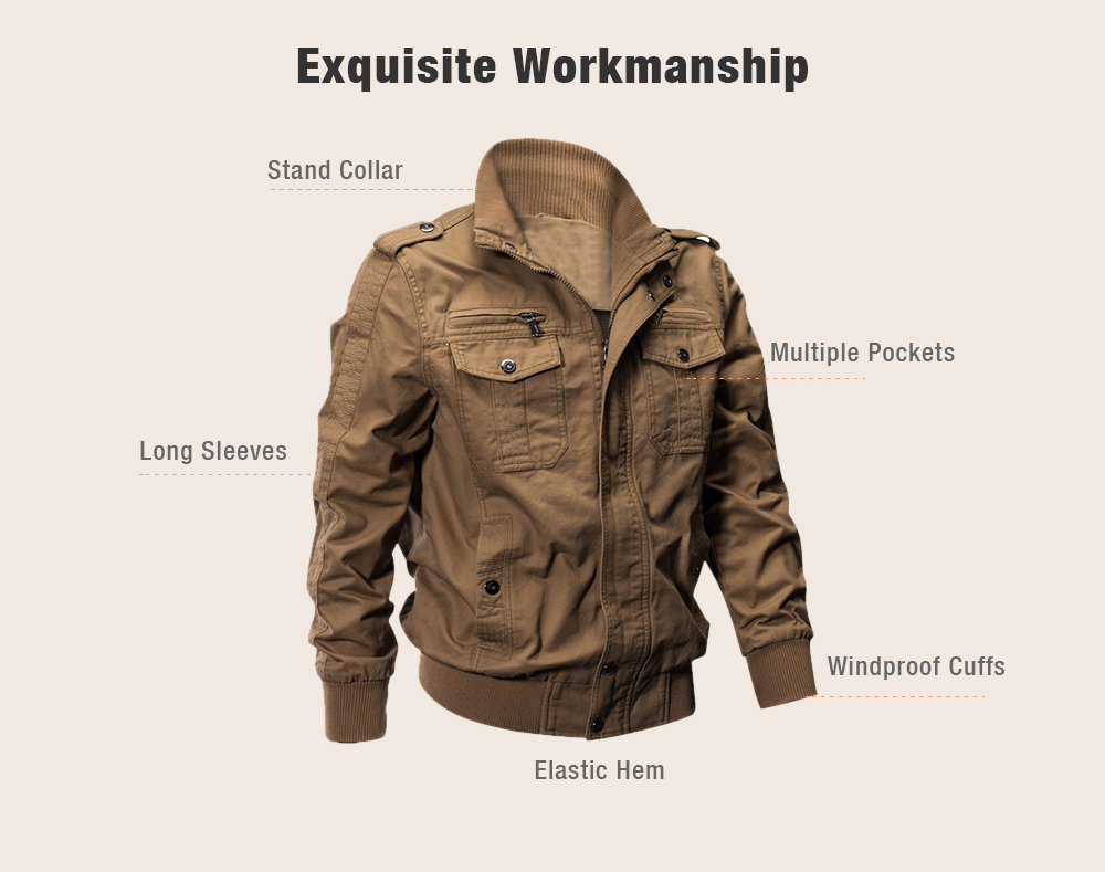 Qiqichen us size autumn best sale cotton casual men's jacket