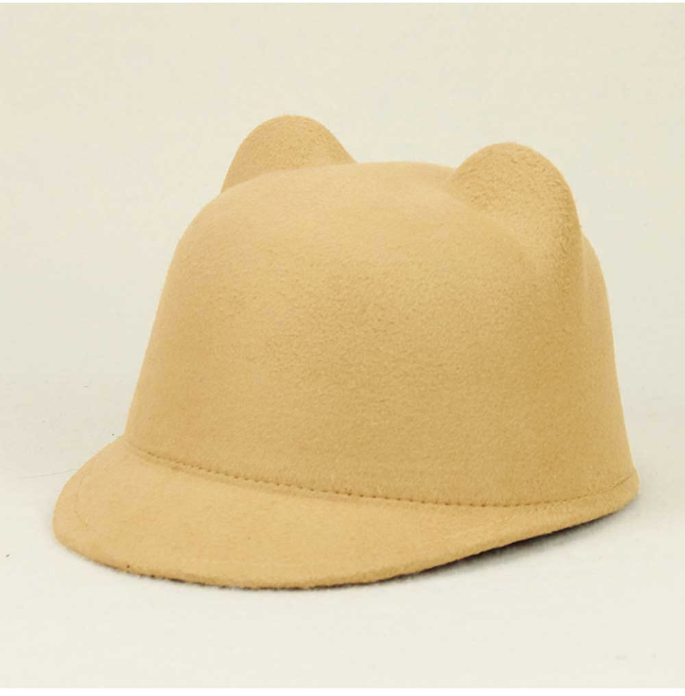 Fashionable Cat Ear Design Solid Color Top Hat for Unisex Fashionable Cat Ear Design Solid Color Top Hat for Unisex