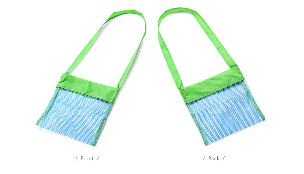 Guapabien Small Mesh Shoulder Bag Beach Storage Basket for Kids