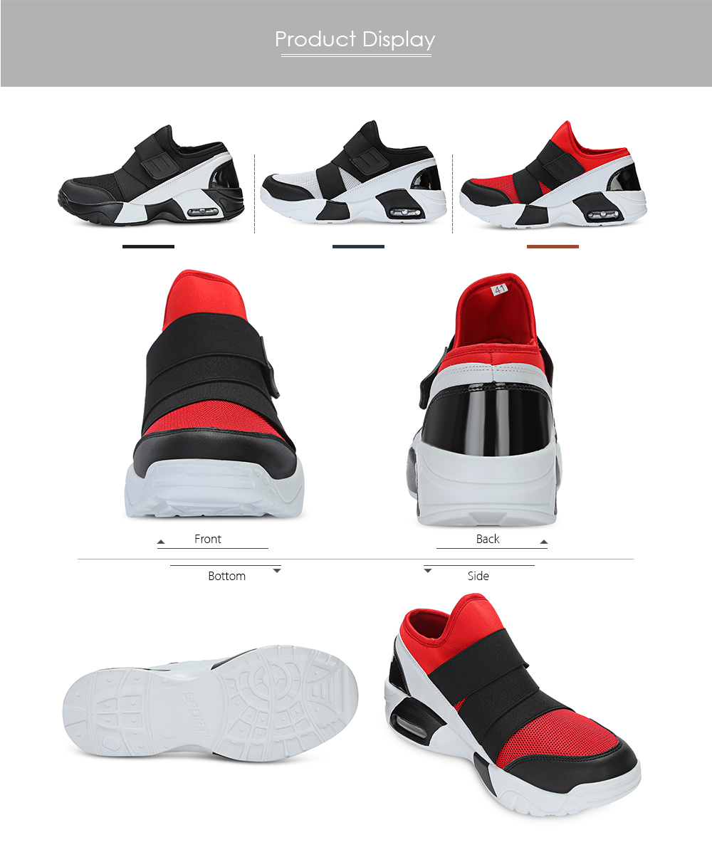 Casual Round Toe Mesh Spliced Hook and Loop Sneakers Men Running Shoes Casual Round Toe Mesh Spliced Hook and Loop Sneakers Men Running Shoes