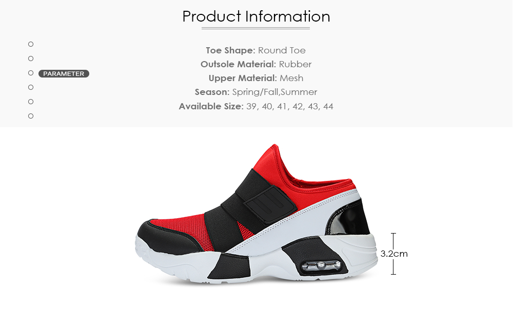 Casual Round Toe Mesh Spliced Hook and Loop Sneakers Men Running Shoes Casual Round Toe Mesh Spliced Hook and Loop Sneakers Men Running Shoes