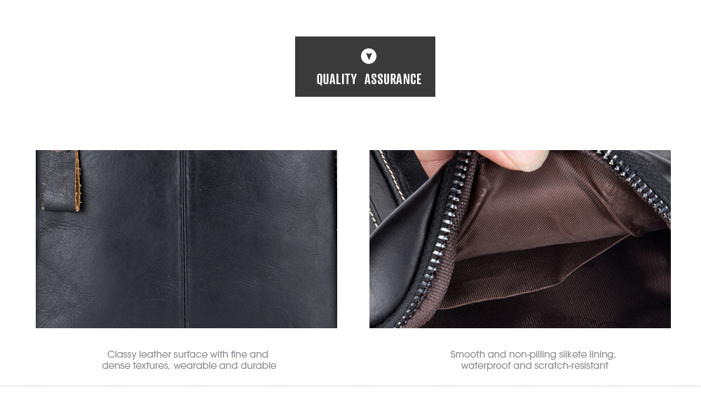 BULLCAPTAIN Genuine Leather Shoulder Bag for Men