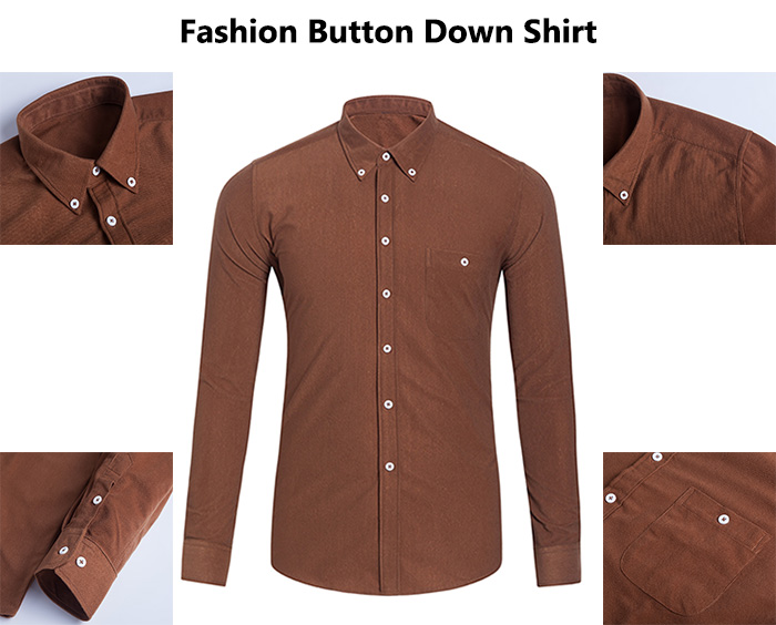 Long Sleeve Corduroy Button Down Shirt