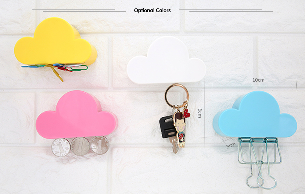 Cloud Shape Magnetic Magnets Wall Key Holder Powerful Storage Tool
