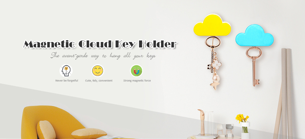 Cloud Shape Magnetic Magnets Wall Key Holder Powerful Storage Tool