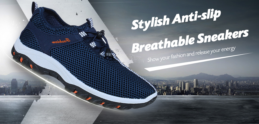 Breathable Men Hiking Shoes for Running Cycling
