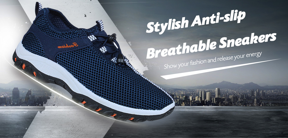 Breathable Men Hiking Shoes for Running Cycling