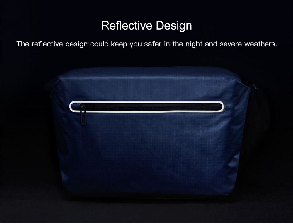 90fen Stylish Reflective Water-resistant Messenger Bag