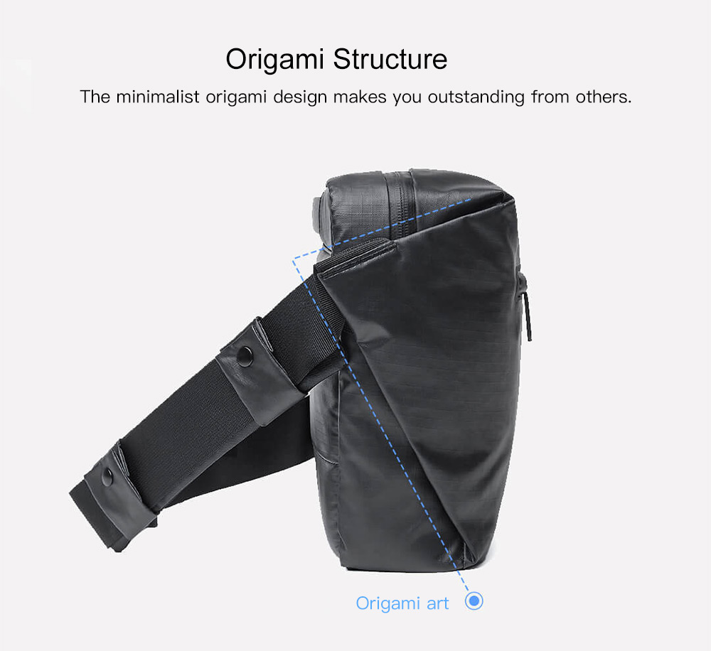 90fen Stylish Reflective Water-resistant Messenger Bag