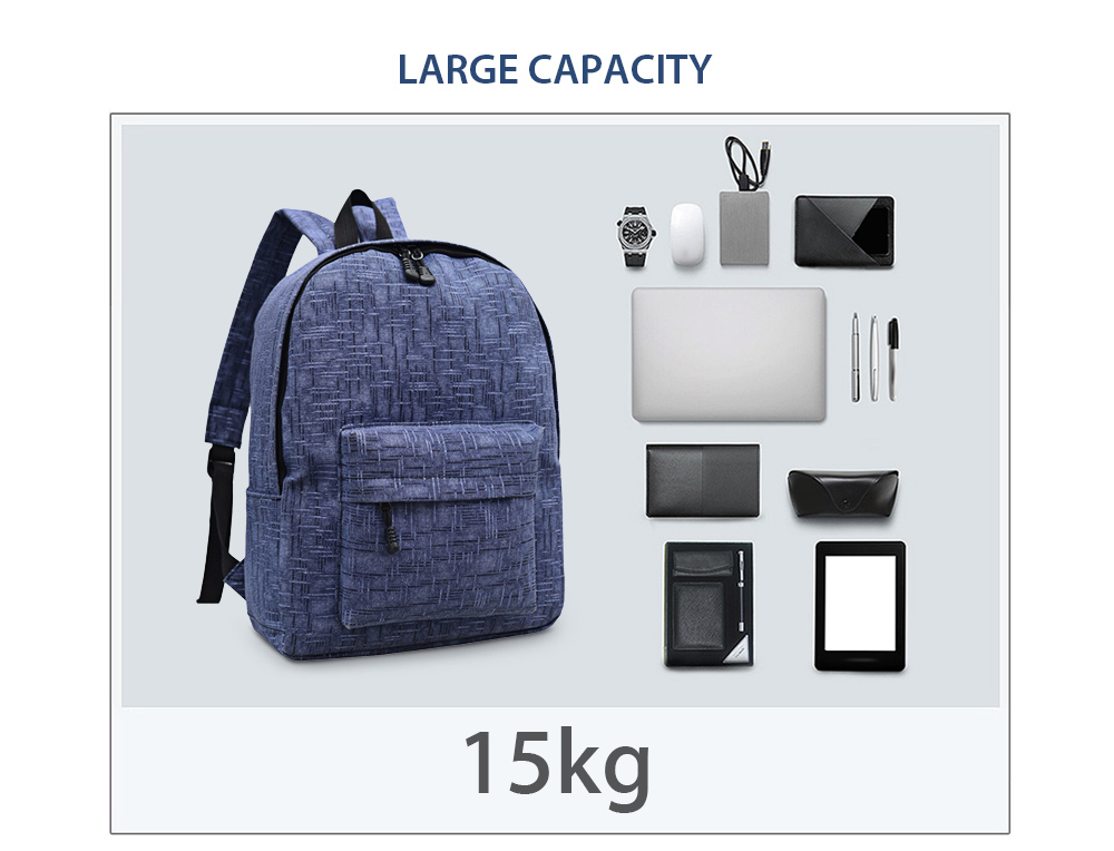 Men Women Casual Backpack with USB Charging Port Large Capacity Bag