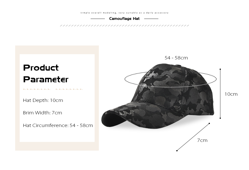 Baseball Cap 6 Panel Hip Hop Men Women Suede Camouflage Adjustable Hat