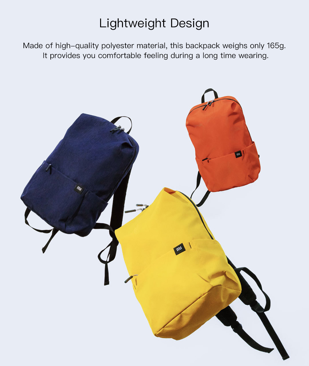 Xiaomi Solid Color Lightweight Water-resistant Backpack