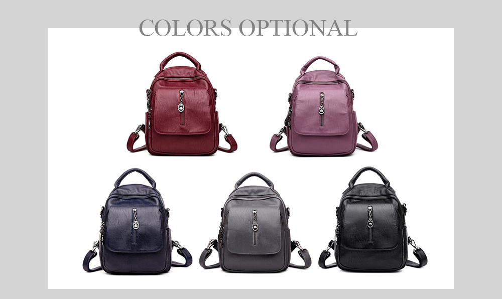 Guapabien Women Backpack Shoulder Crossbody Female Casual Travel Bag