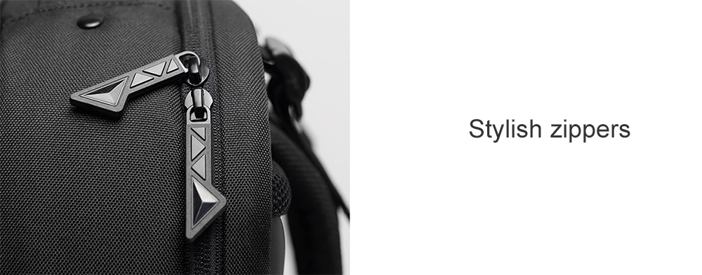 Xiaomi Trendy Geometric Splicing Reflective Water-resistant Backpack