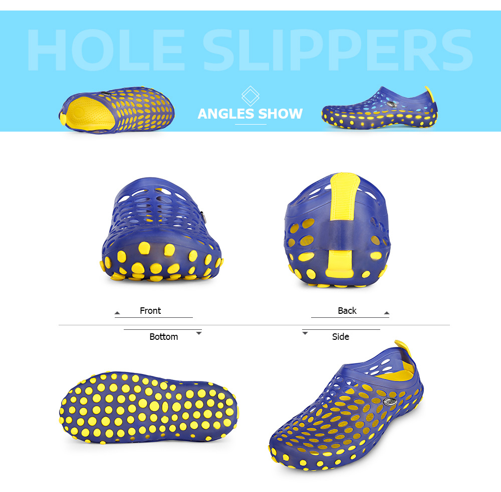 Trendy Unisex Hole Slippers Garden Beach Clogs Rain Outdoor Sandals Shoes