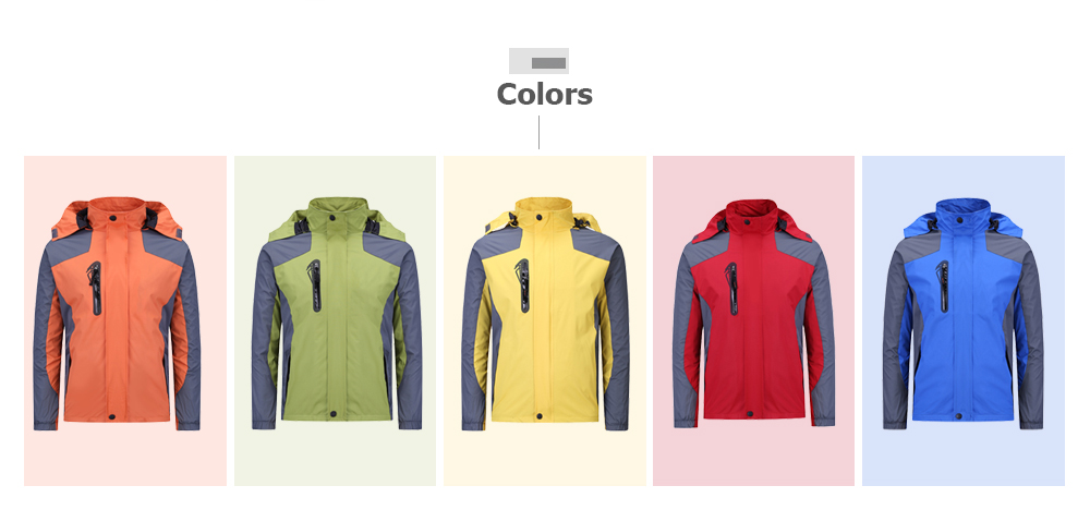 Hooded Long Sleeve Pocket Zipper Hoodie Windbreaker Men Outdoor Jacket