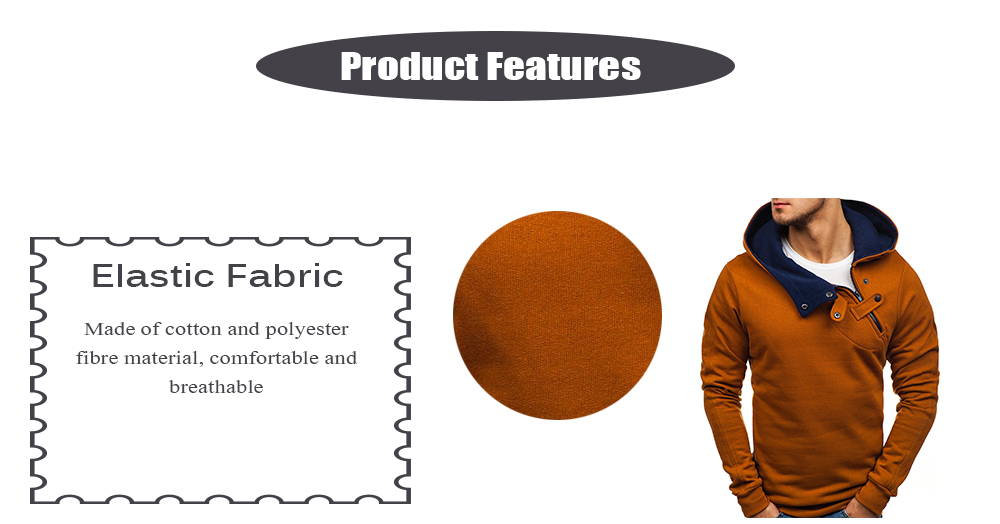 Creative Long Sleeve Plush Hoodies for Men